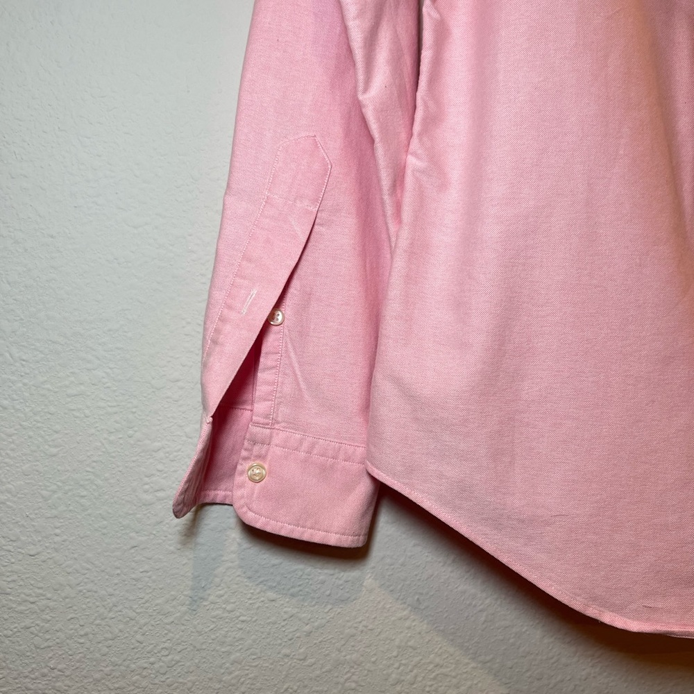 Polo Ralph Lauren Slim Fit Stretch Oxford Pink Shirt Size M - Picture 6 of 14